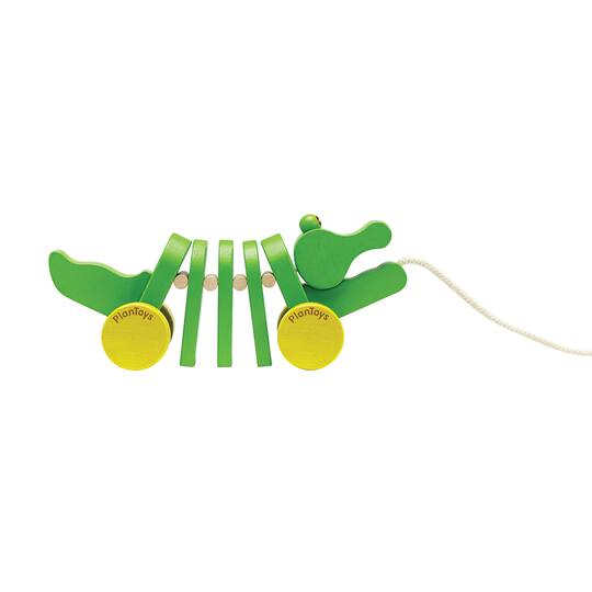 PlanToys Dancing Alligator Wooden Pull Toy